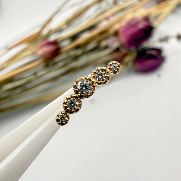 Tawapa - 14Kt Geel goud - Beloved - CZ