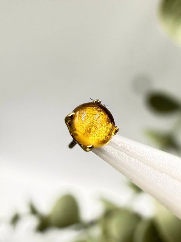 Anatometal - 18KT Geel Goud - Ziana End - Citrine