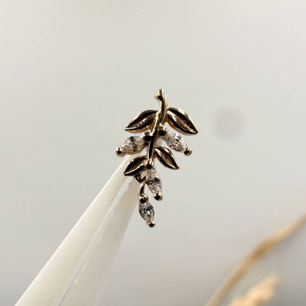 Buddha - 14KT Geel Goud - Growth - Witte CZ