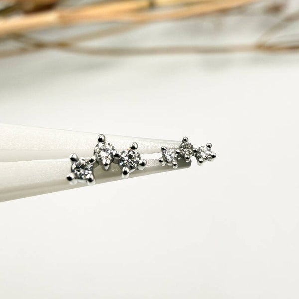 BVLA - 14KT Wit Goud - Muse - 1mm Witte Diamant