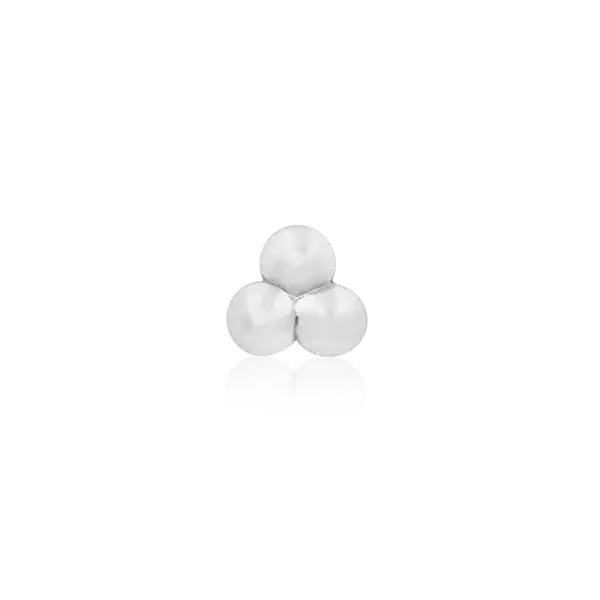 Junipurr - 14kt wit goud - Tri-bead