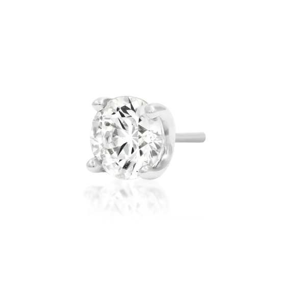 Junipurr - 14KT goud - prong set CZ