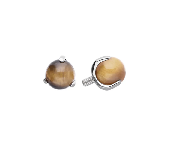 Prong set ball Tijger oog