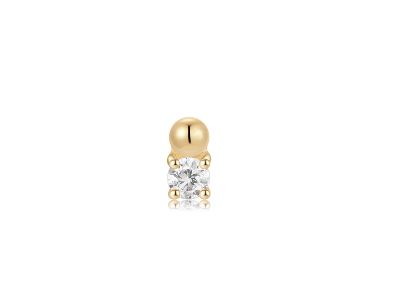 Ember - 14KT Geel Goud - Spark - Moissanite