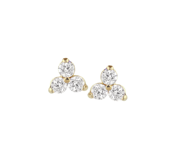 Anatometal - 18KT Geel Goud - Trio End - CZ