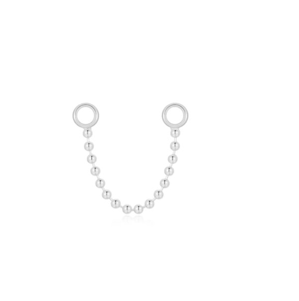 Ember - 14Kt Wit Goud - Beaded Chain - 26mm