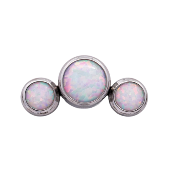 Junipurr - Titanium - Curved 3 Gem - Opaal