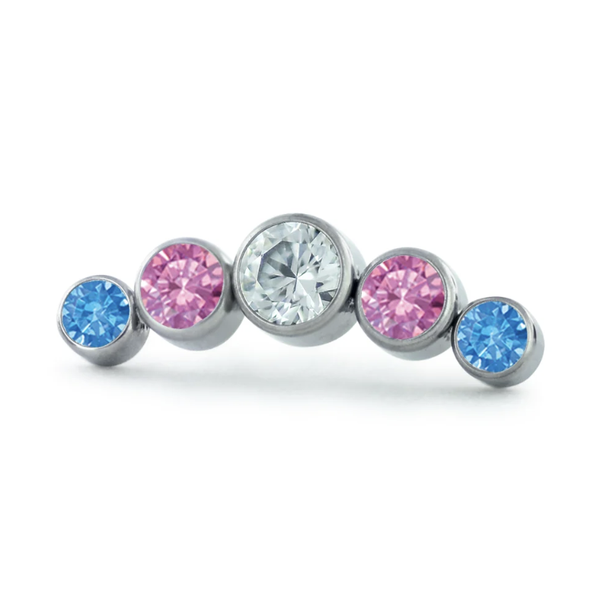 Neometal - Titanium - Pride Bezel Cluster - CZ
