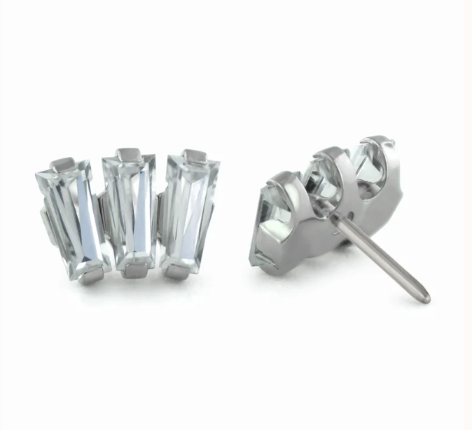 Baguette cut fan cluster - Neometal
