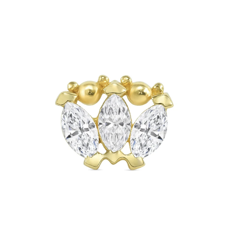 Marquise Beauty Small CZ - Norvoch YG