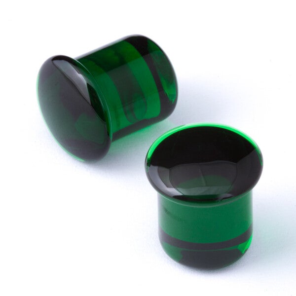 Gorilla Glass - Simple plugs - Emerald Green