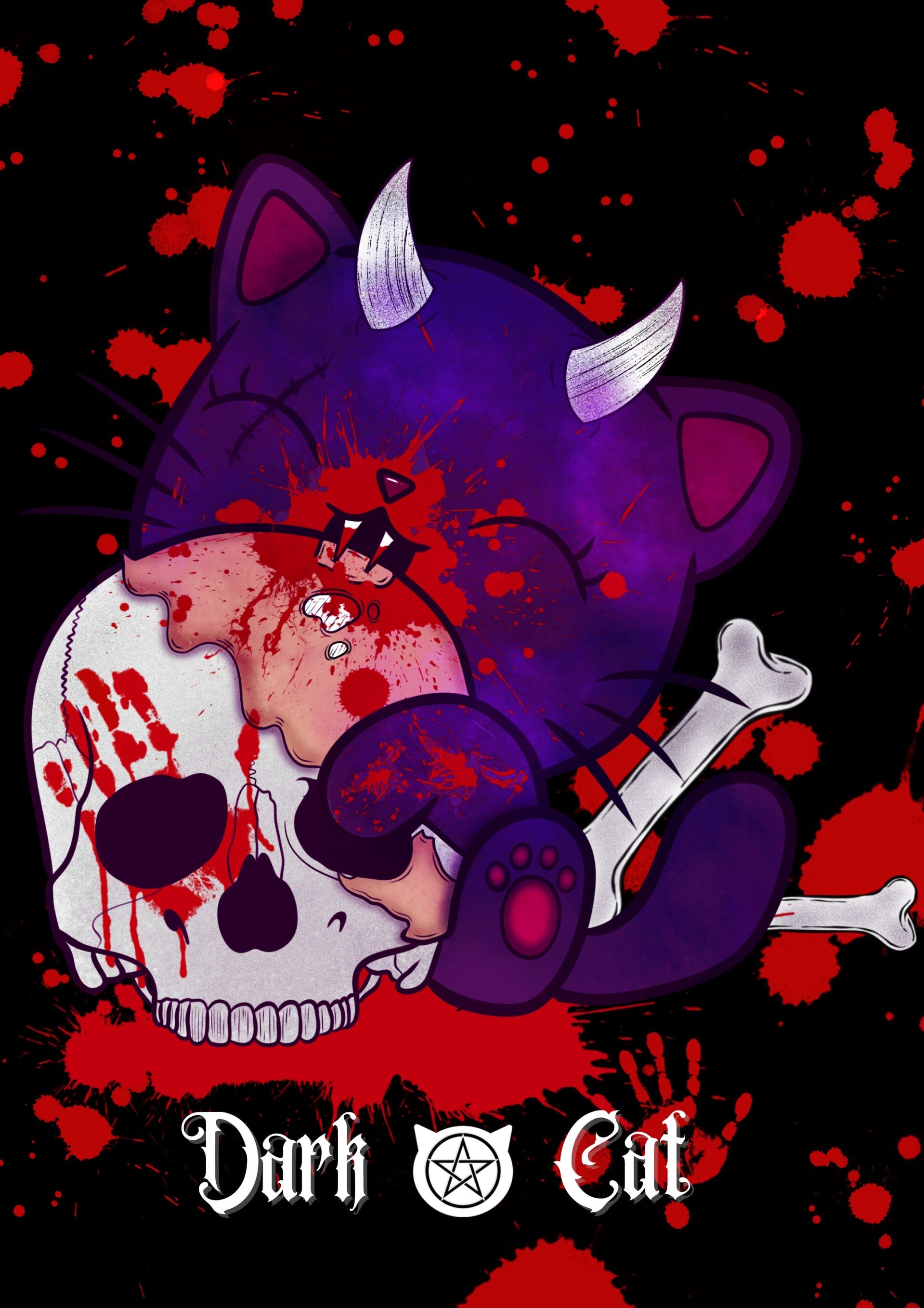 Poster chat cannibale