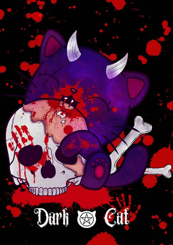 Poster chat cannibale