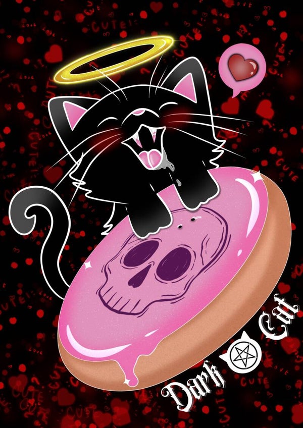 Poster chat kawaii