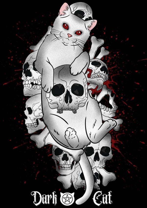 Poster chat White