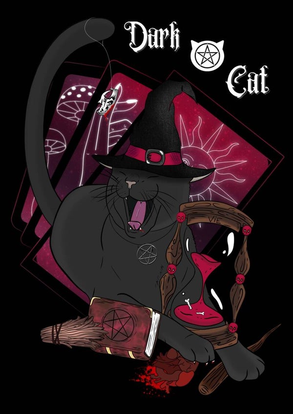 Poster chat sorcier