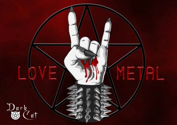Poster love métal