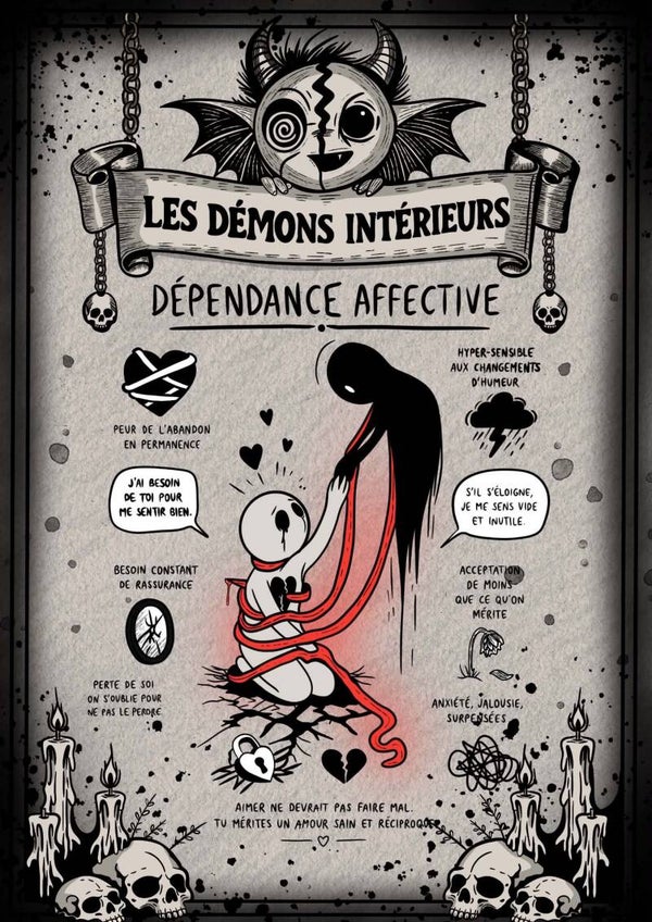 Poster dépendance affective