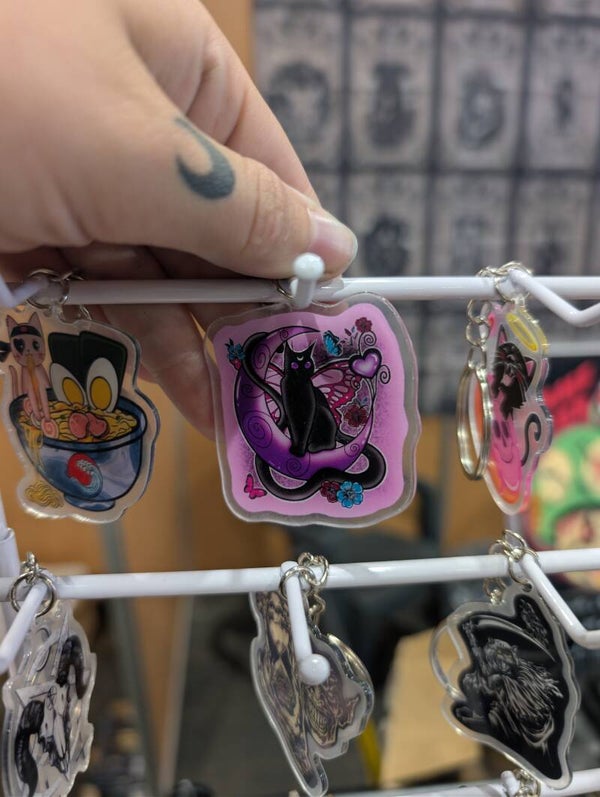 Porte clés chat féerique