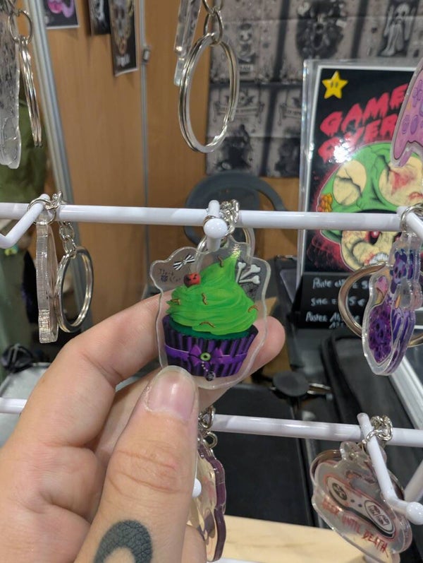 Porte clés cupcake