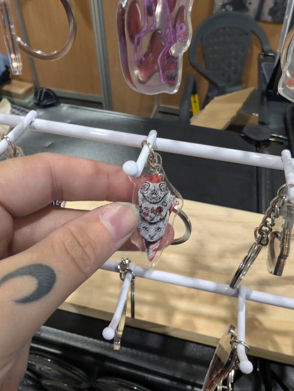 Porte clés ice cream cat
