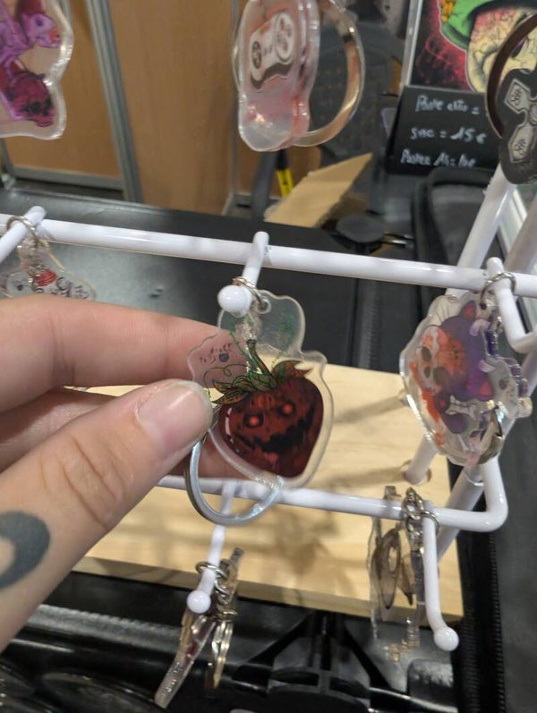 Porte clés fraise