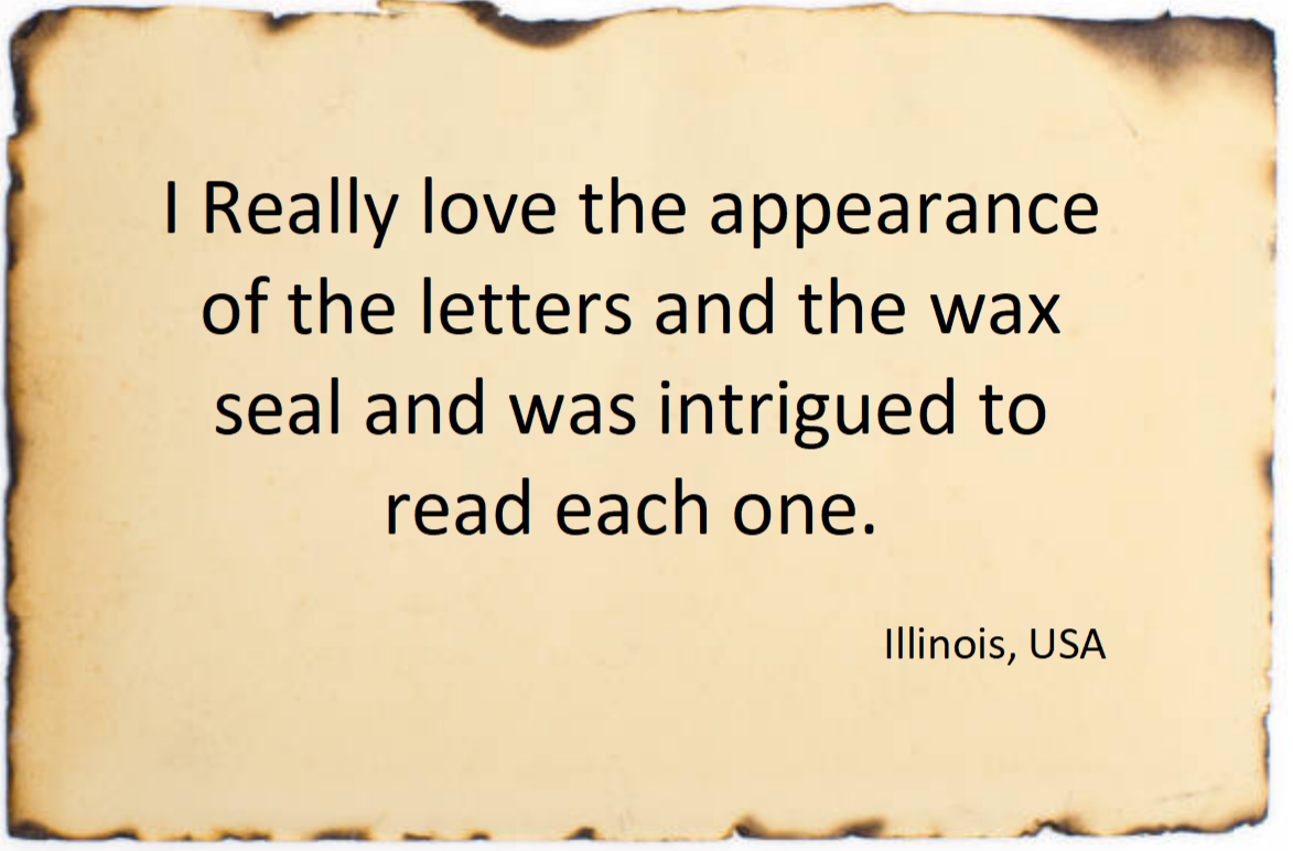 Rowendrey subscription letters review: I really love the appearance of the letters and the wax seal and was intrigued to read each one.