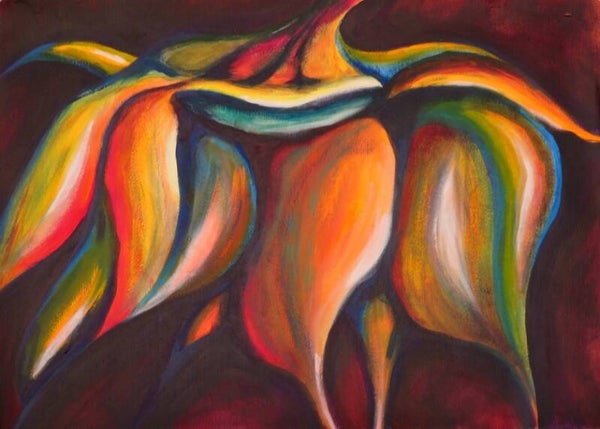 Zonnebloem (acryl, 2023)