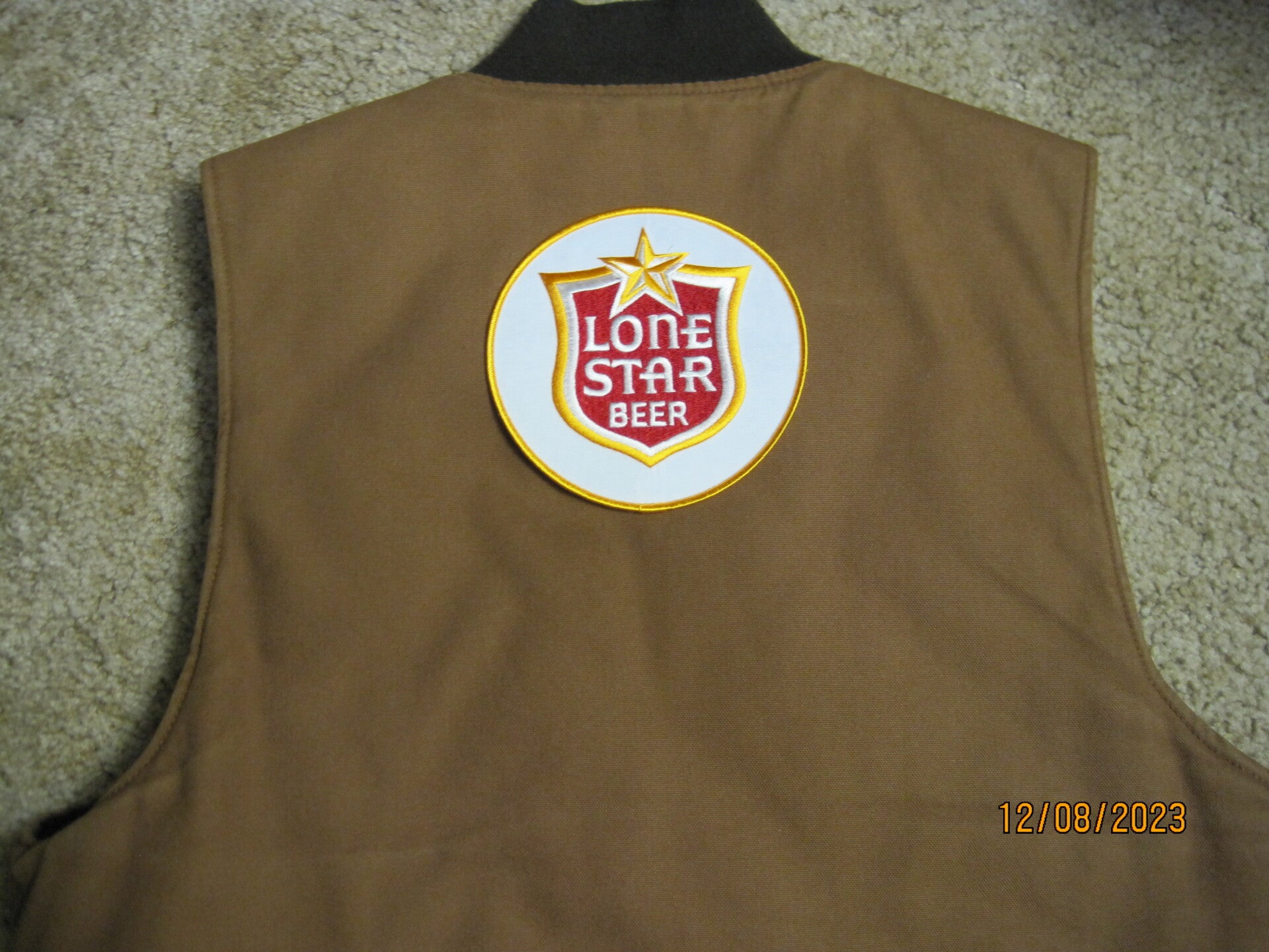 LONE STAR BACK PATCH LARGE CIRCLE IRON ON / SEW ON