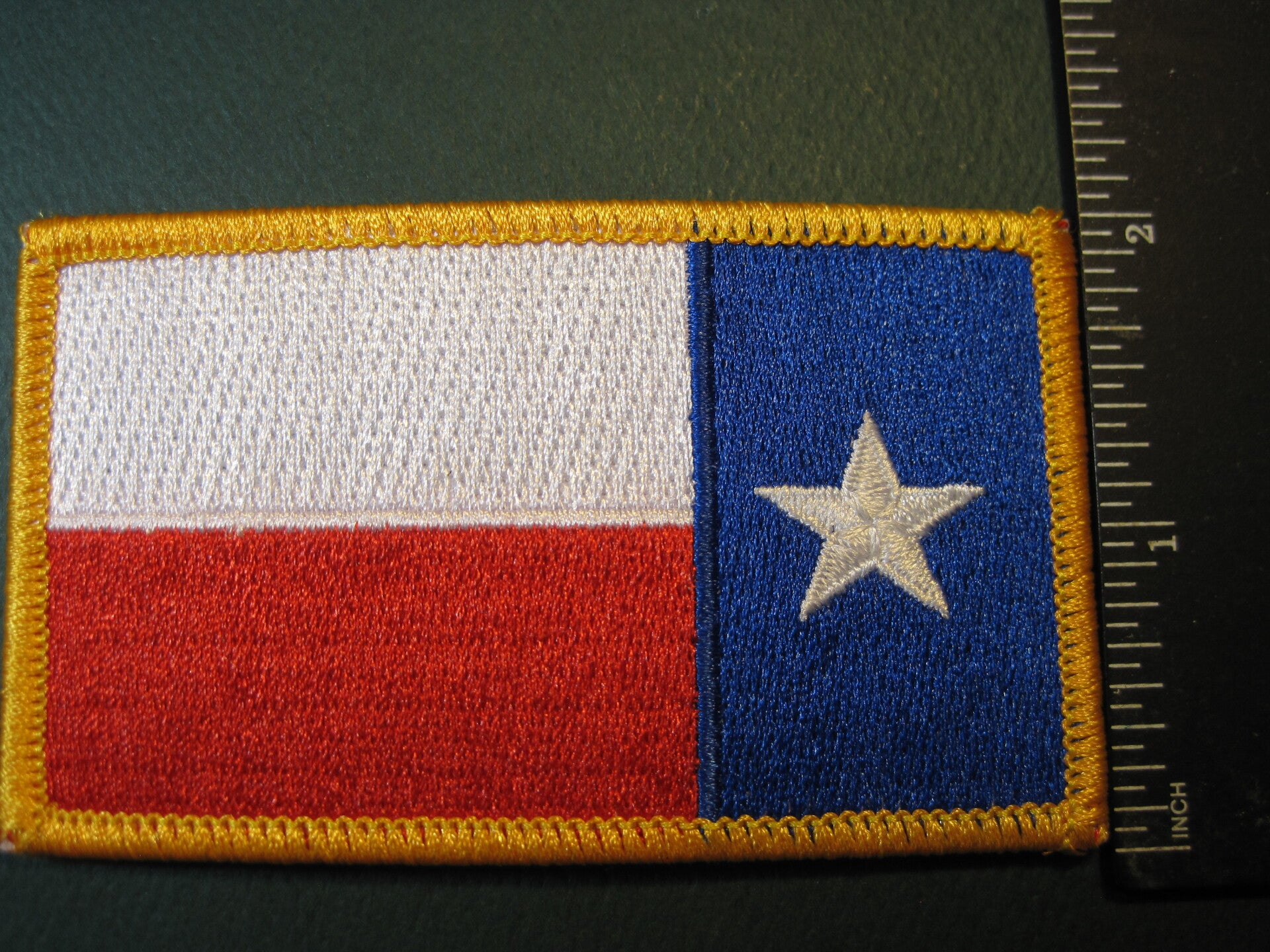 thumbnail image 2 of Small Texas Flag Patch - Embroidered Iron-On For Hats, Jackets & Bags - Houston, Dallas, San Antonio, Fort Worth 2 of 6