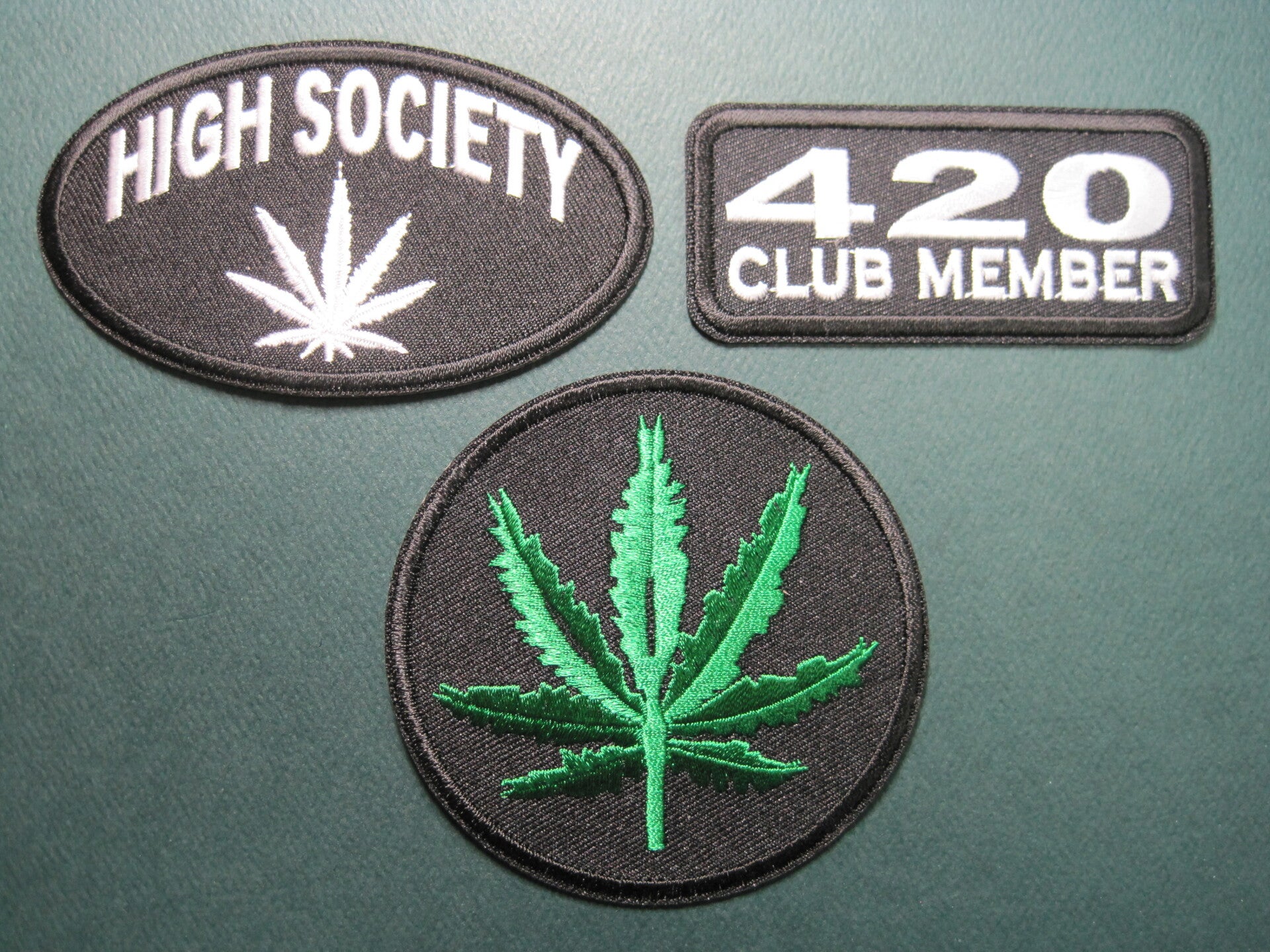 MARIJUANA 420 PATCHES, ASSORTED, YOUR CHOICE, LOOK! IRON ON
