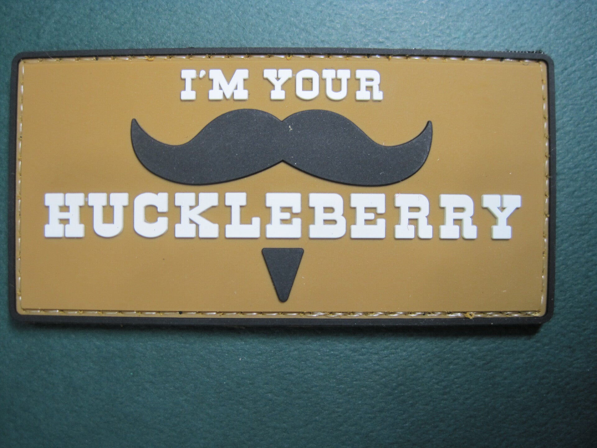 "I'M YOUR HUCKLEBERRY" TOMBSTONE MORALE PATCH PVC HOOK BACK