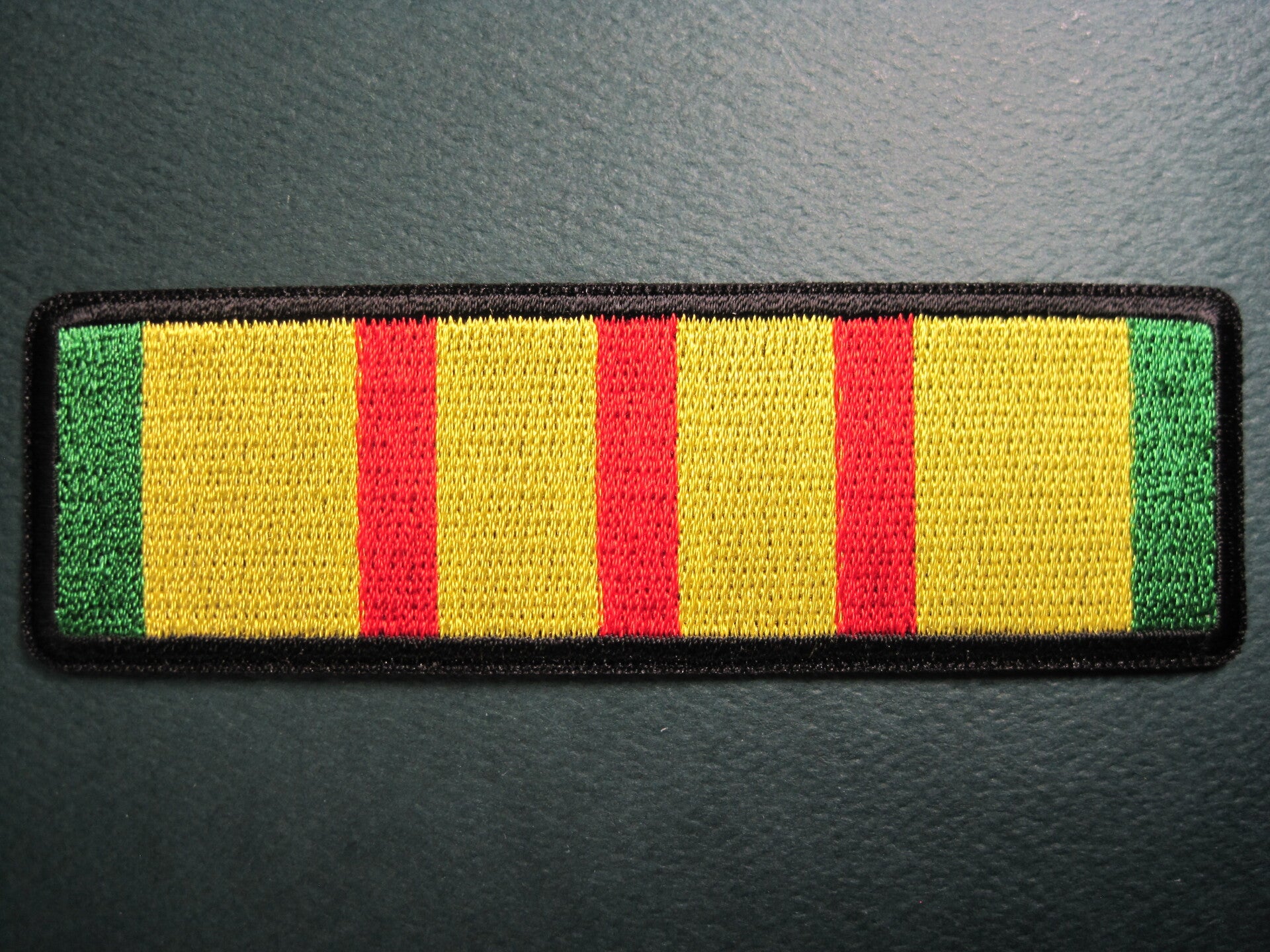 MILITARY VIETNAM SERVICE RIBBON PATCH, EMBROIDERY, IRON ON