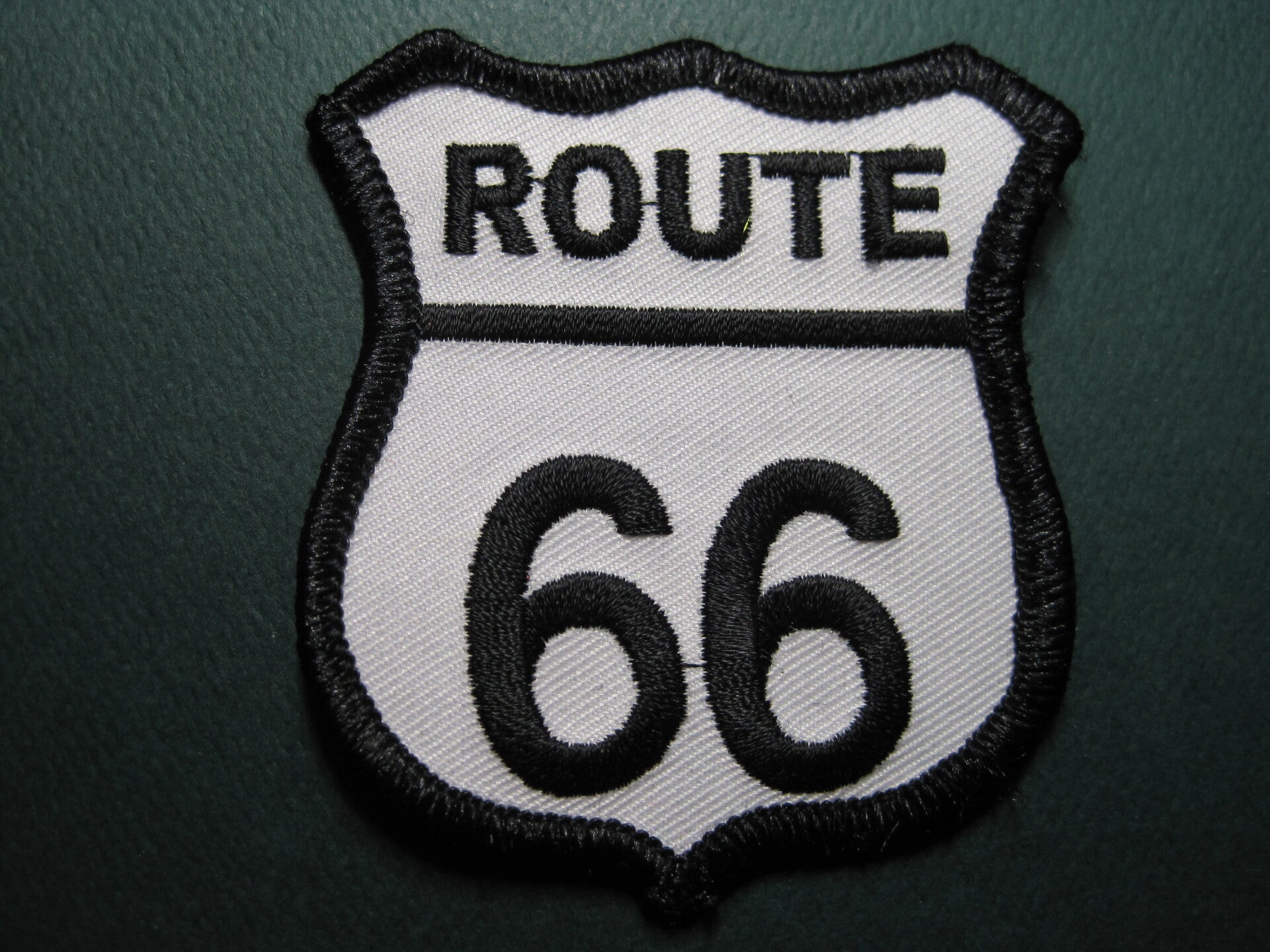 ROUTE 66 CREST PATCH SMALL IRON ON