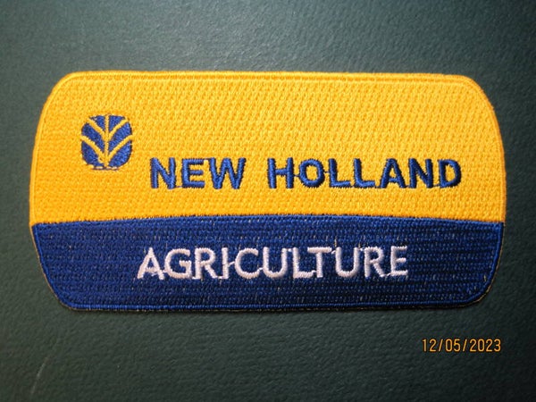 NEW HOLLAND TRACTOR PATCH CREST SIZE IRON ON / SEW ON