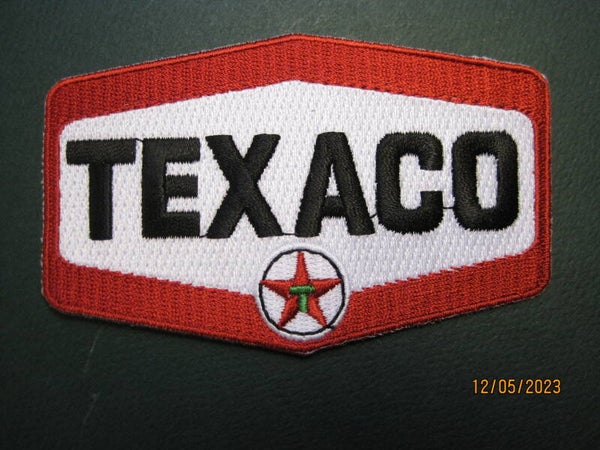 TEXACO GASOLINE PATCH CREST SIZE IRON ON / SEW ON