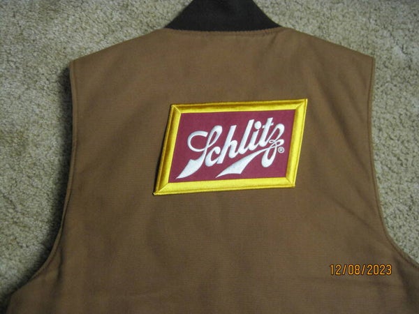 SCHLITZ BEER BACK PATCH LARGE IRON ON / SEW ON