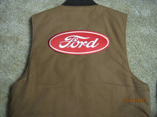 FORD BACK PATCH TRACTOR RED LARGE IRON ON / SEW ON