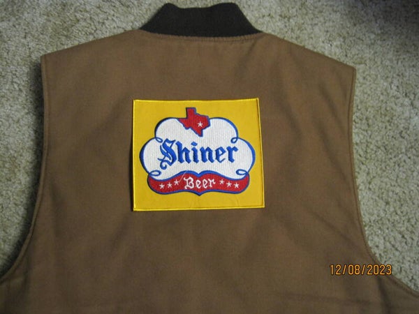 SHINER BEER BACK PATCH LARGE SIZE IRON ON / SEW ON