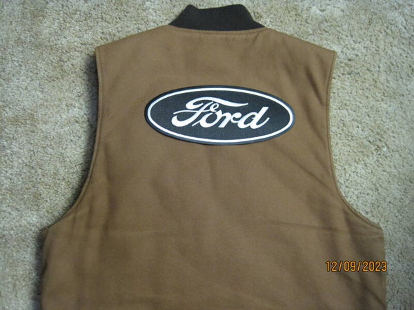 FORD BACK PATCH BLACK LARGE IRON ON / SEW ON