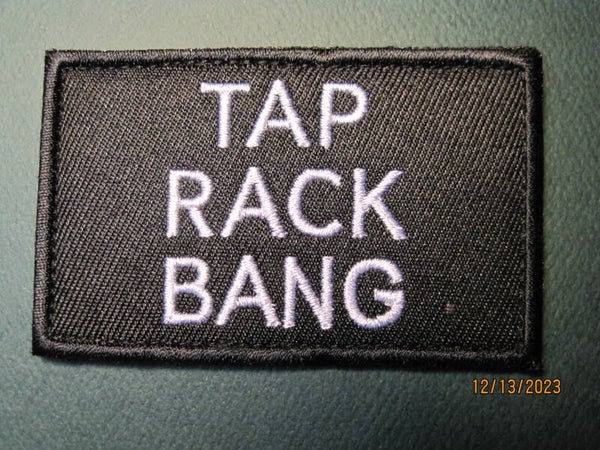 TAP RACK BANG MORALE PATCH HOOK BACK