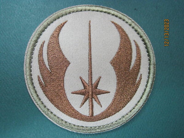 STAR WARS JEDI (TAN BROWN) MORALE PATCH HOOK BACK