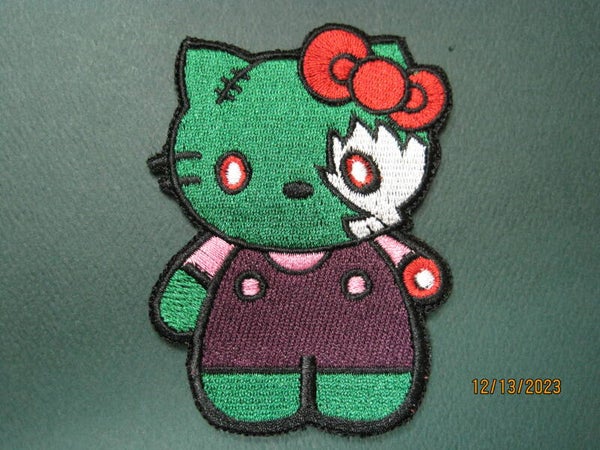 HELLO KITTY (GRN) MORALE PATCH HOOK BACK