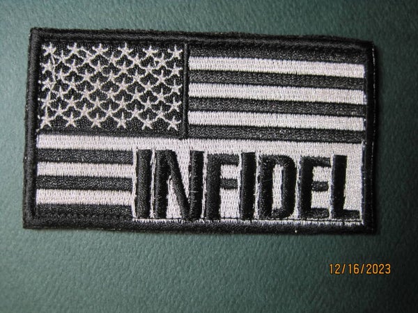 INFIDEL U.S. FLAG MORALE PATCH HOOK BACK