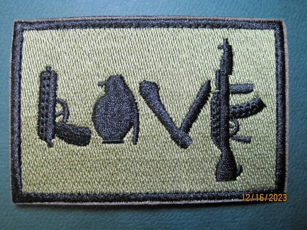 LOVE WEAPONS MORALE PATCH HOOK BACK