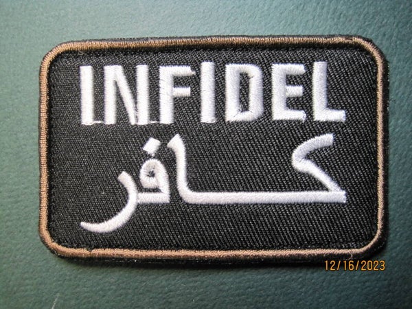 INFIDEL MORALE PATCH HOOK BACK