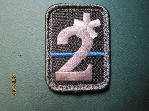 2* (ASS TO RISK) (HANDLER & K-9) MORALE PATCH HOOK BACK
