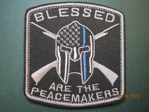 BLESSED BE THE PEACEMAKERS (LE) MORALE PATCH HOOK BACK