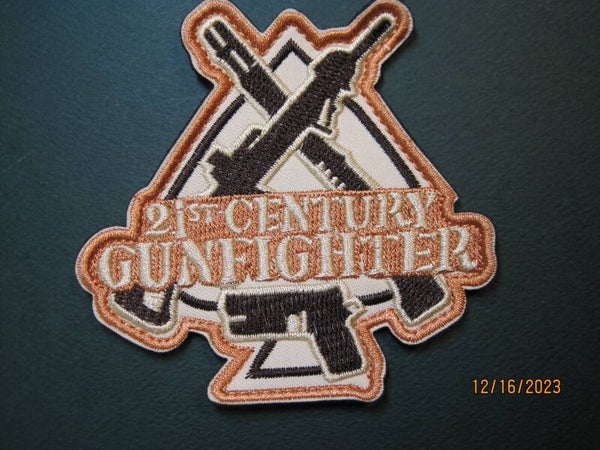 21st. CENTURY GUNFIGHTER MORALE PATCH HOOK BACK