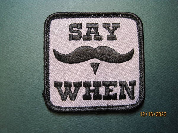 TOMBSTONE CLASSIC "SAY WHEN" MORALE PATCH HOOK BACK